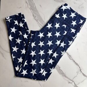 Constantly Varied Gear Leggings Stars Pockets Patriotic Gym Activewear Large